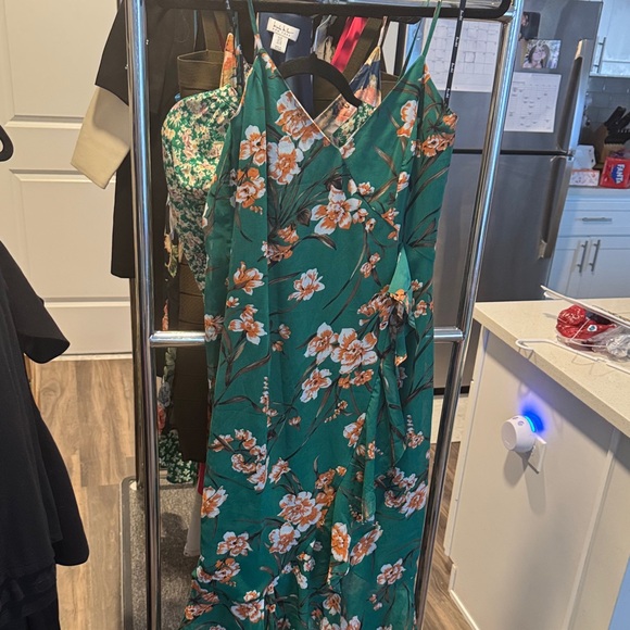 Bardot Green Wrap Dress - Picture 1 of 1